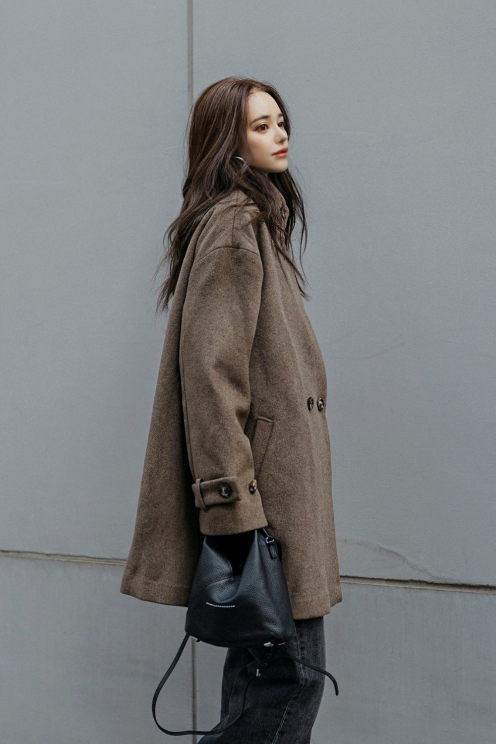 【BROWN】3way wool mix coat