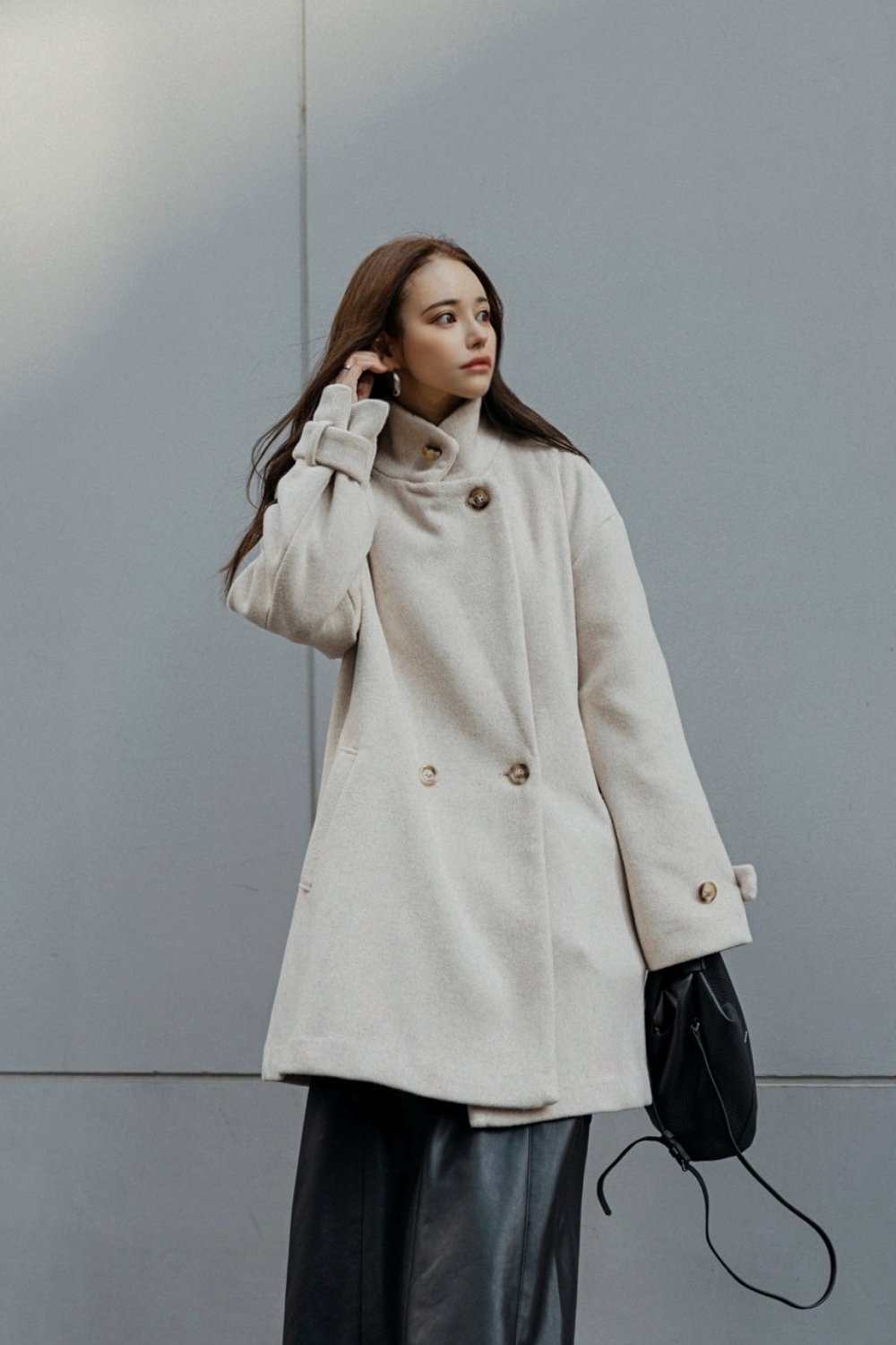【IVORY】3way wool mix coat