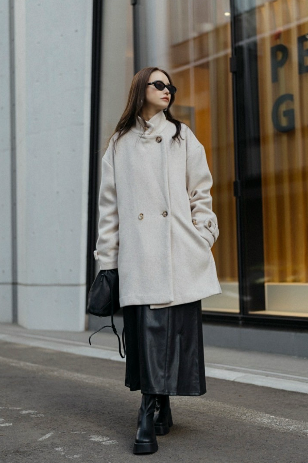 【IVORY】3way wool mix coat