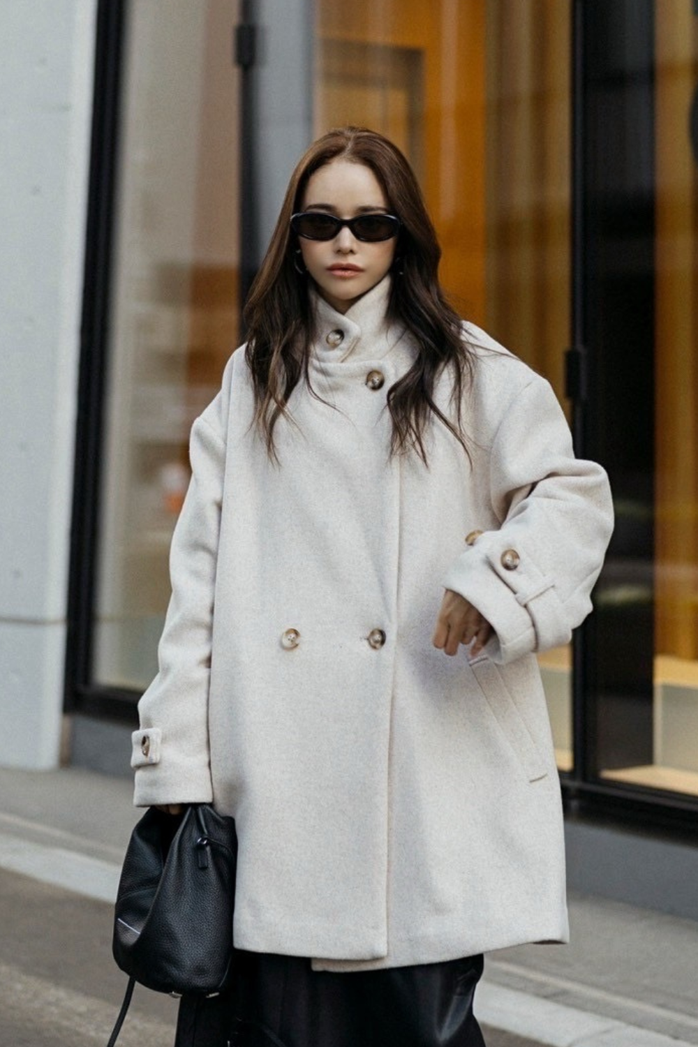 【IVORY】3way wool mix coat