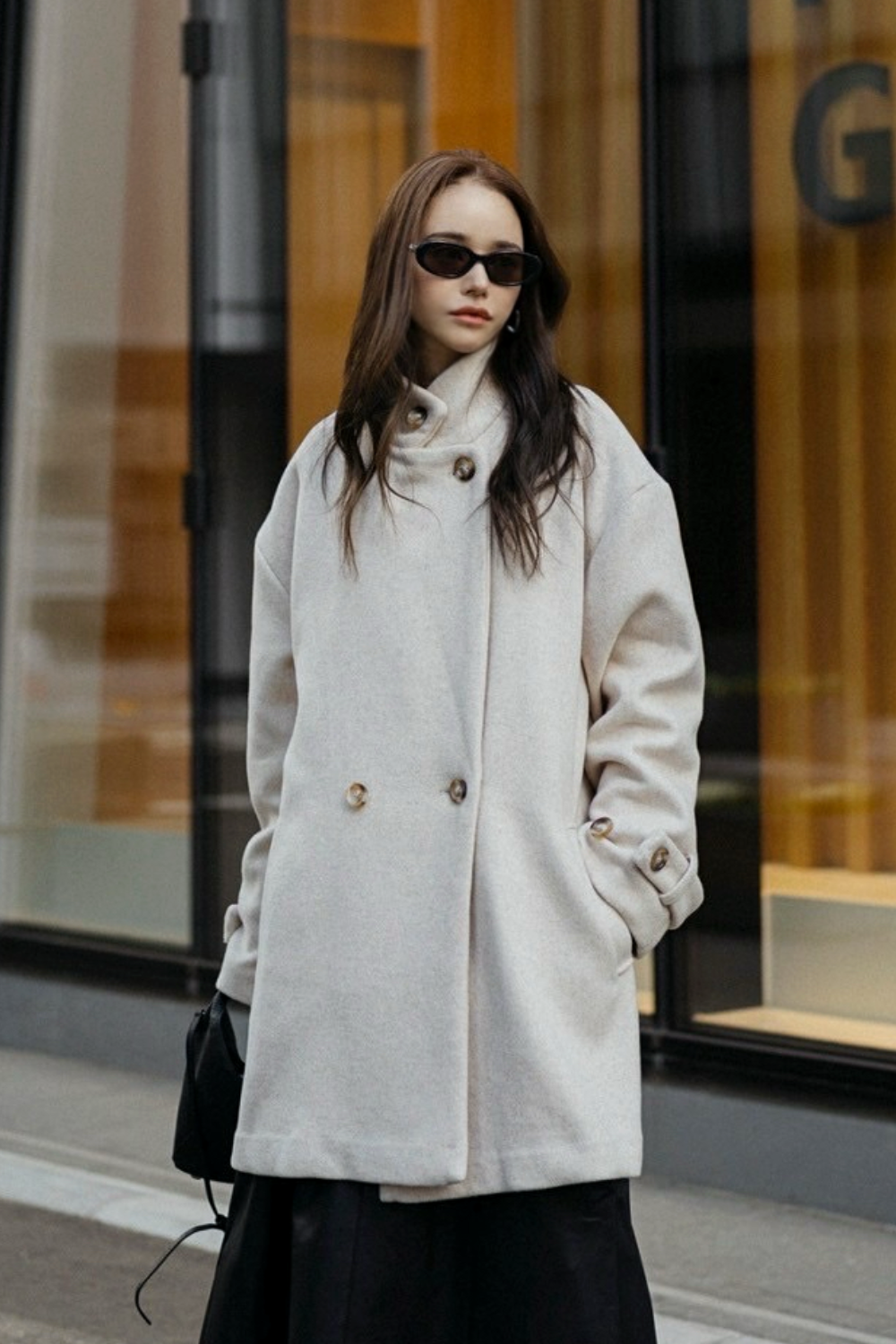 【IVORY】3way wool mix coat