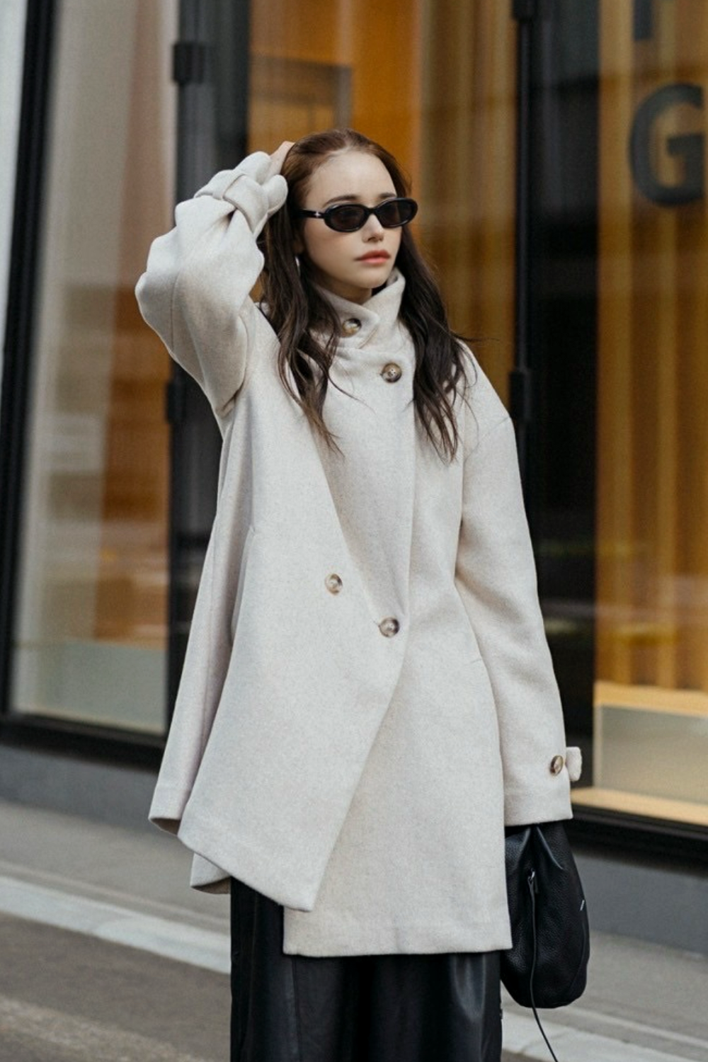 【IVORY】3way wool mix coat