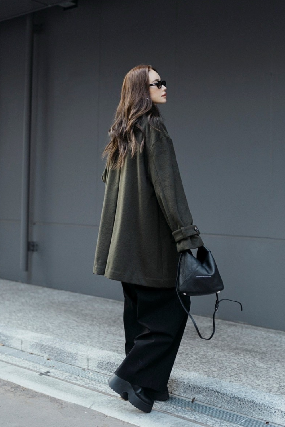 【KHAKI】3way wool mix coat