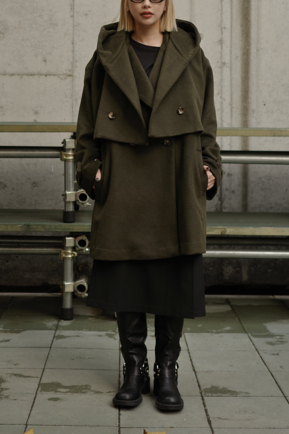 KHAKI】3way wool mix coat – AEDDY KHAKI】3way wool mix coat – AEDDY