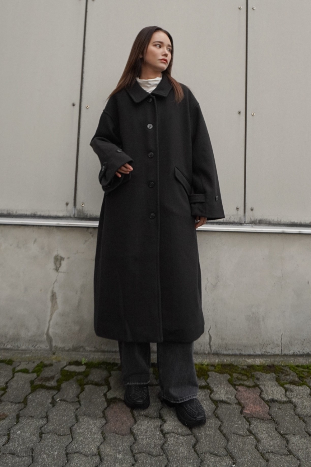 通販お得AEDDY Soutien collar long coat ブラウン ジャケット・アウター