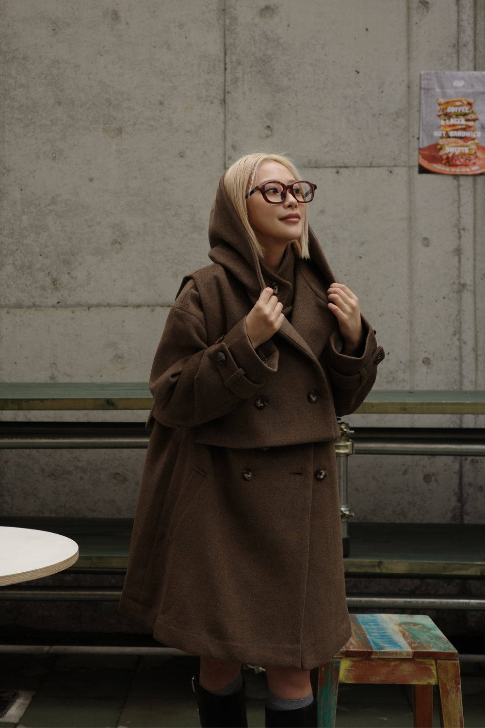 BROWN】3way wool mix coat – AEDDY BROWN】3way wool mix coat – AEDDY